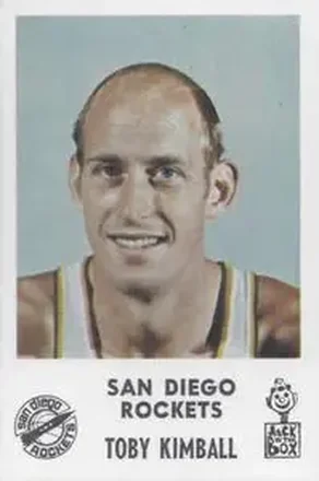 1968-69 Jack in the Box San Diego Rockets #NNO - Toby Kimball - San Diego Rockets