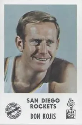 1968-69 Jack in the Box San Diego Rockets #NNO - Don Kojis - San Diego Rockets