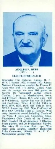 1968-74 NBA Hall of Fame Bookmarks feature card