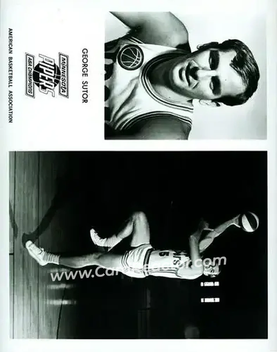 1968-69 Minnesota Pipers #6 - George Sutor - Minnesota Pipers - Front