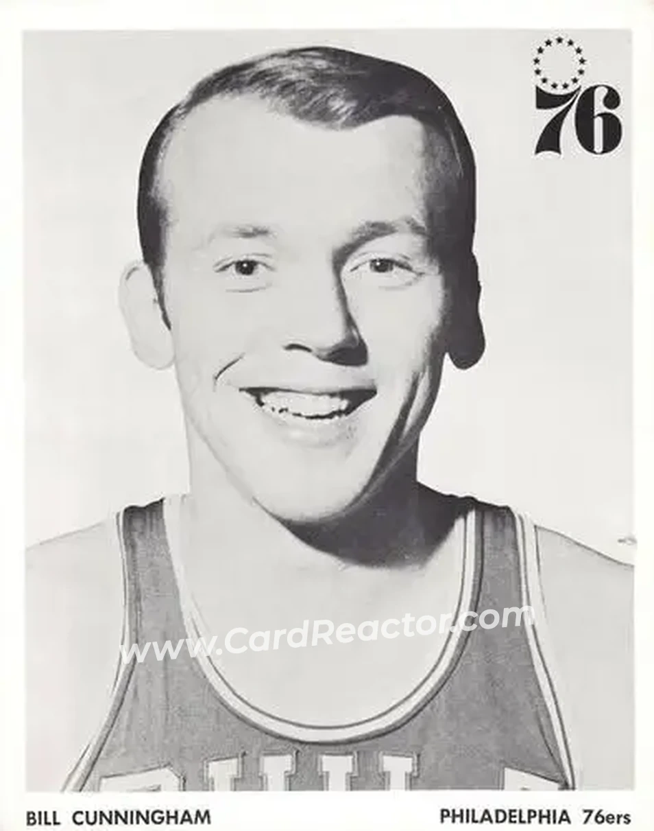 1968-69 Philadelphia 76ers #NNO - Billy Cunningham - Philadelphia 76ers - Front 1968-69 Philadelphia 76ers #NNO - Billy Cunningham - Philadelphia 76ers - Front
