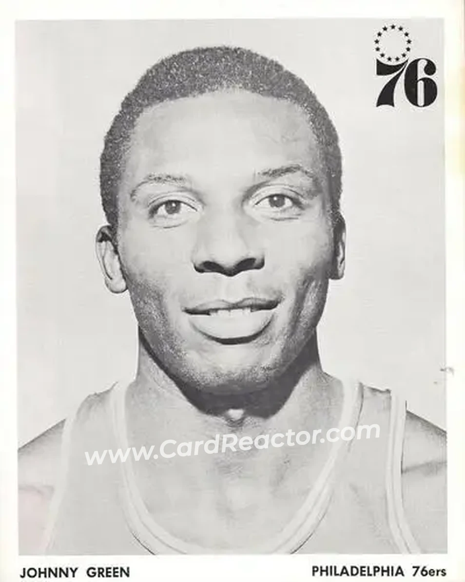 1968-69 Philadelphia 76ers #NNO - Johnny Green - Philadelphia 76ers - Front