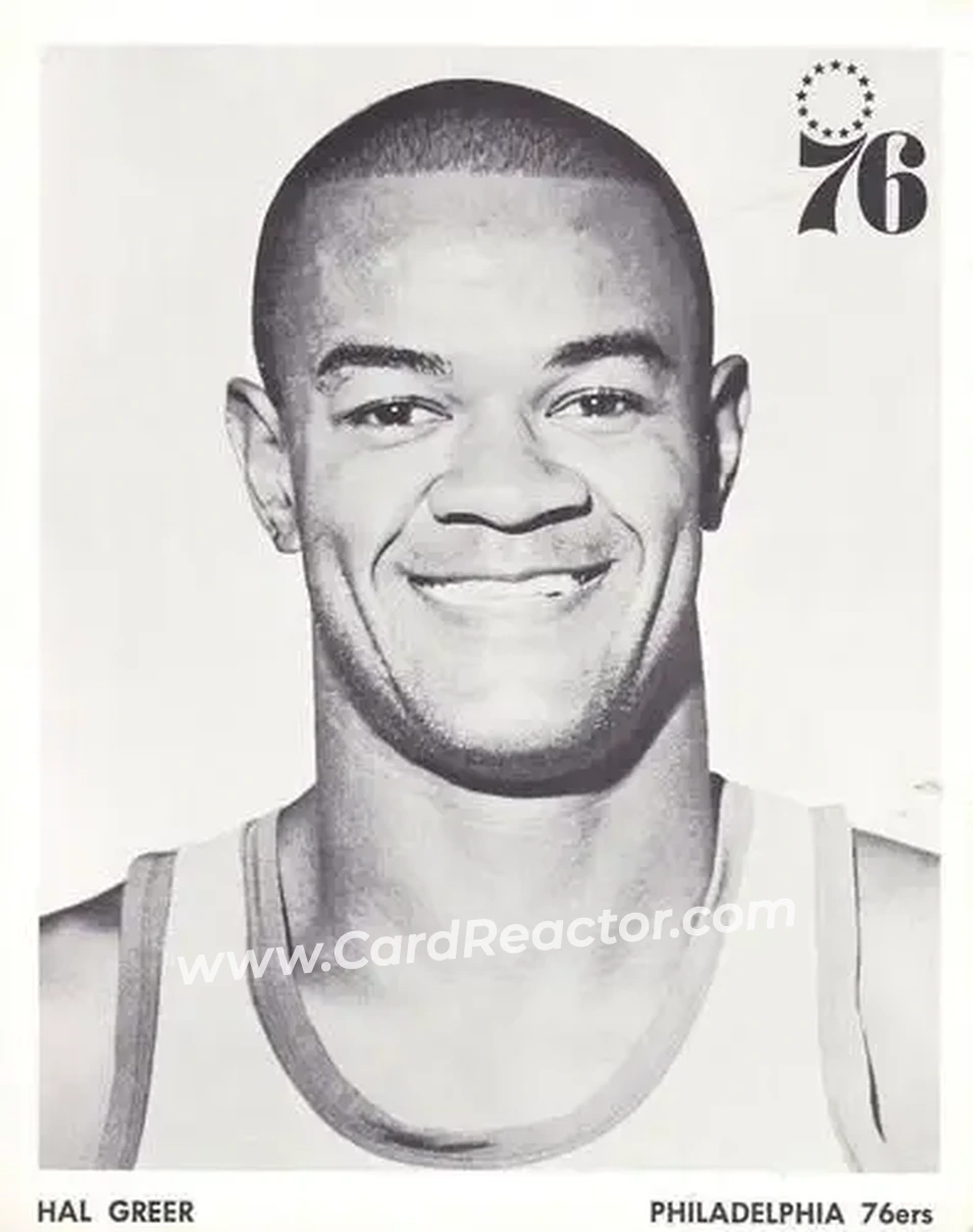 1968-69 Philadelphia 76ers #NNO - Hal Greer - Philadelphia 76ers - Front 1968-69 Philadelphia 76ers #NNO - Hal Greer - Philadelphia 76ers - Front