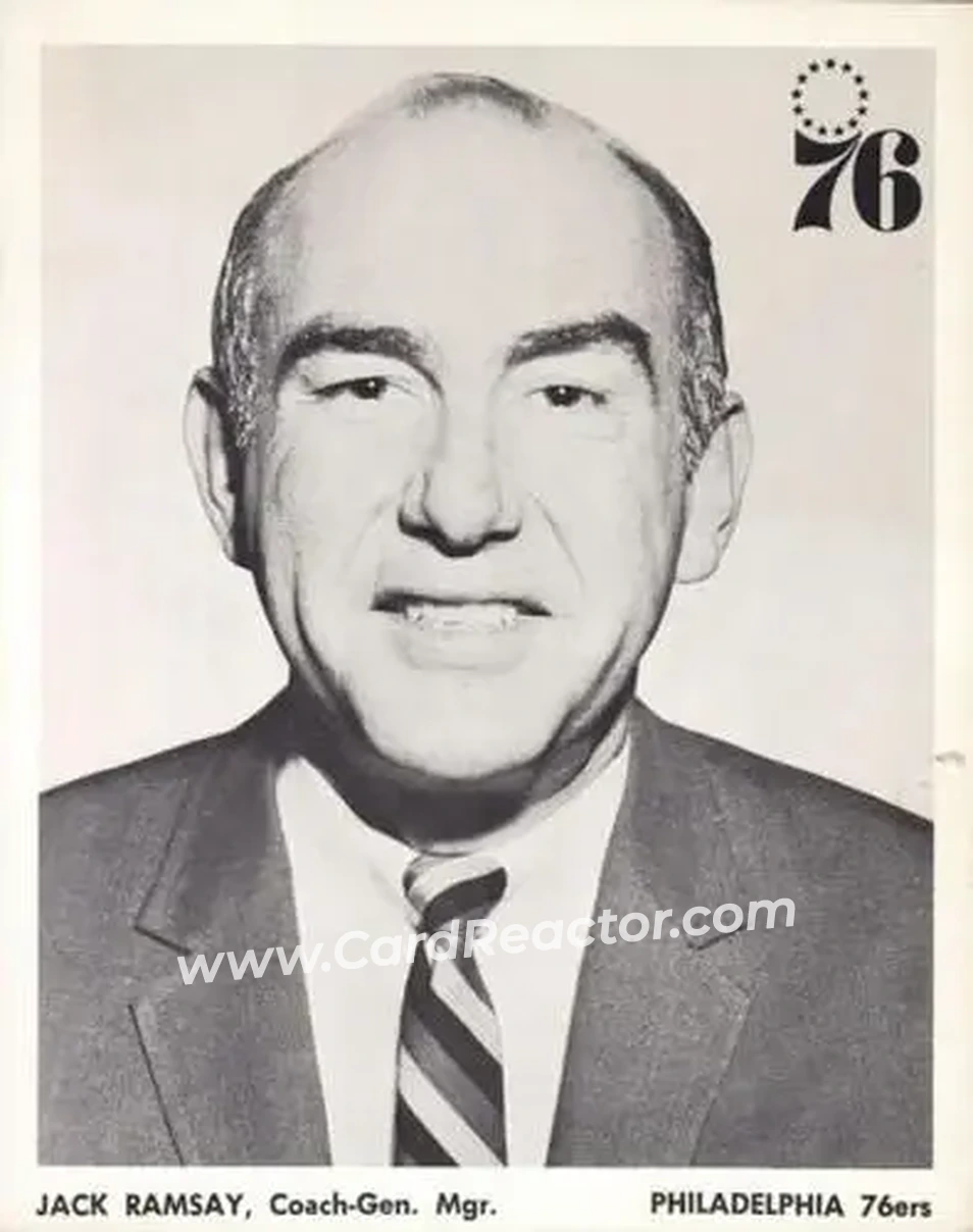 1968-69 Philadelphia 76ers #NNO - Jack Ramsay - Philadelphia 76ers - Front 1968-69 Philadelphia 76ers #NNO - Jack Ramsay - Philadelphia 76ers - Front