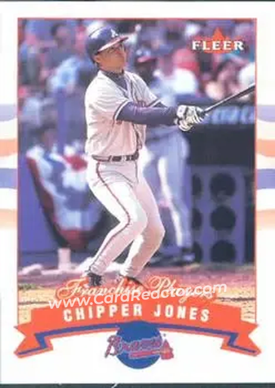 2002 Fleer #3 - Chipper Jones - Atlanta Braves - Front