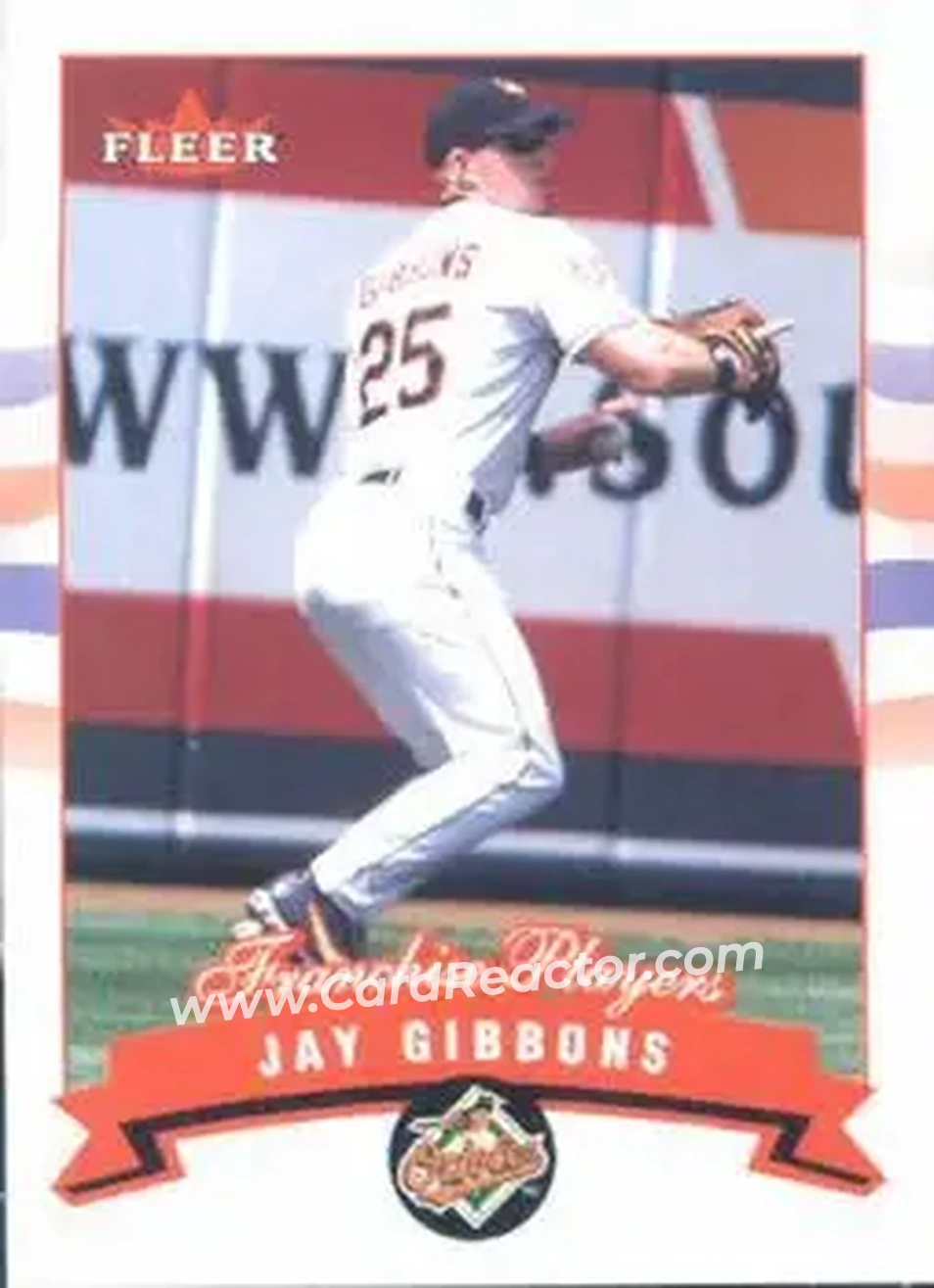 2002 Fleer #4 - Jay Gibbons - Baltimore Orioles - Front 2002 Fleer #4 - Jay Gibbons - Baltimore Orioles - Front