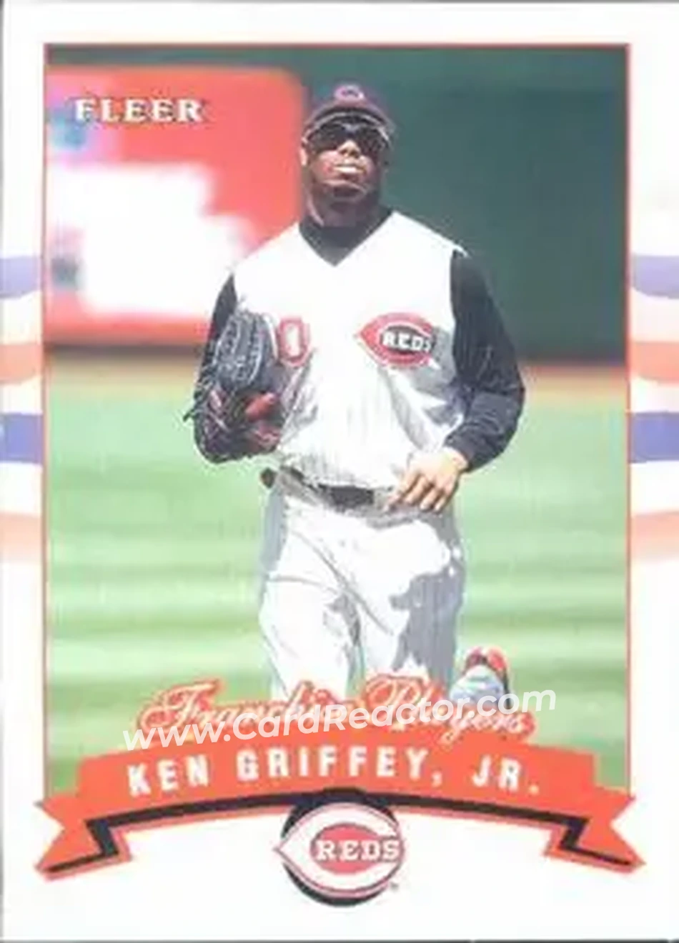 2002 Fleer #8 - Ken Griffey Jr. - Cincinnati Reds - Front