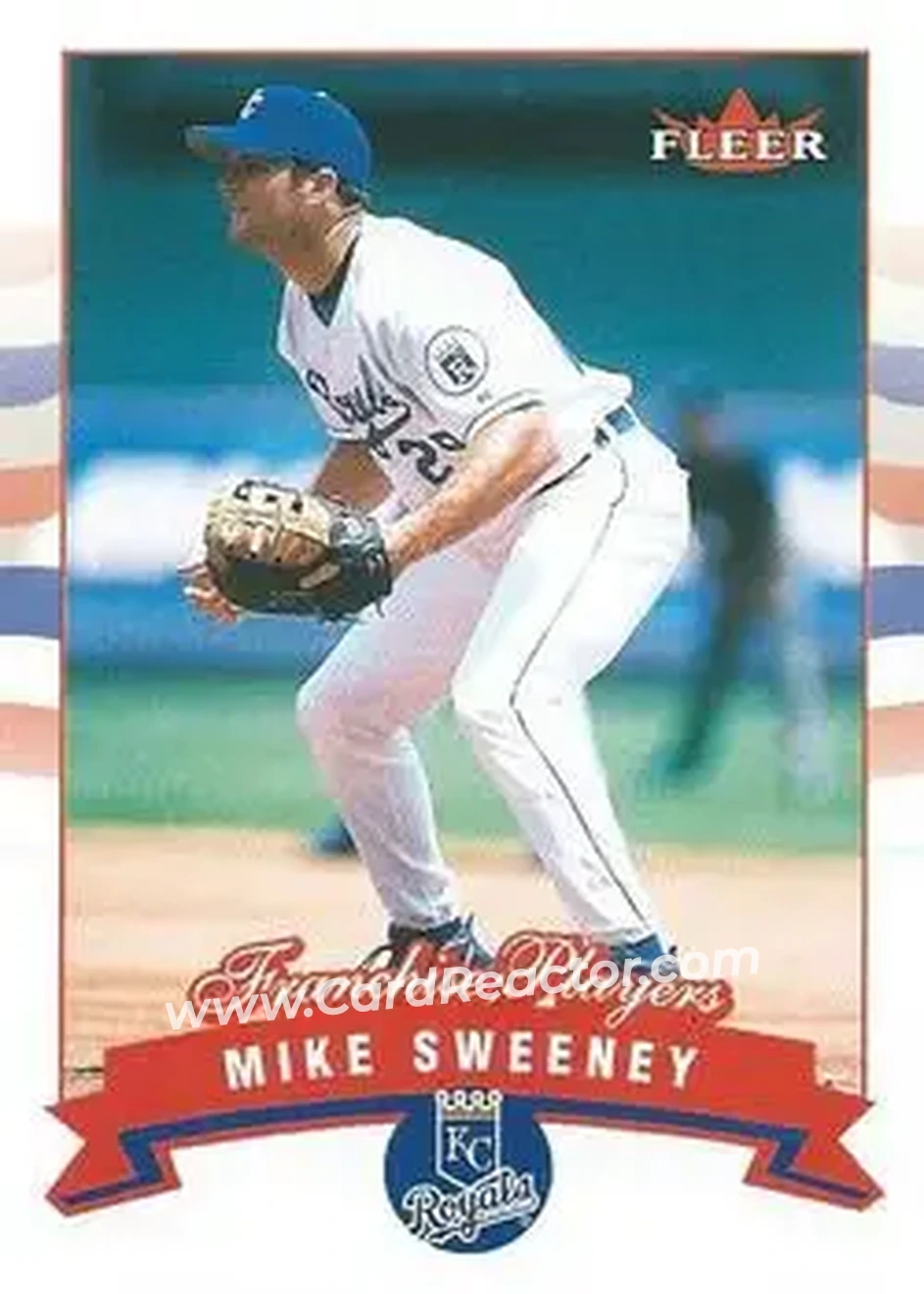 2002 Fleer #14 - Mike Sweeney - Kansas City Royals - Front 2002 Fleer #14 - Mike Sweeney - Kansas City Royals - Front
