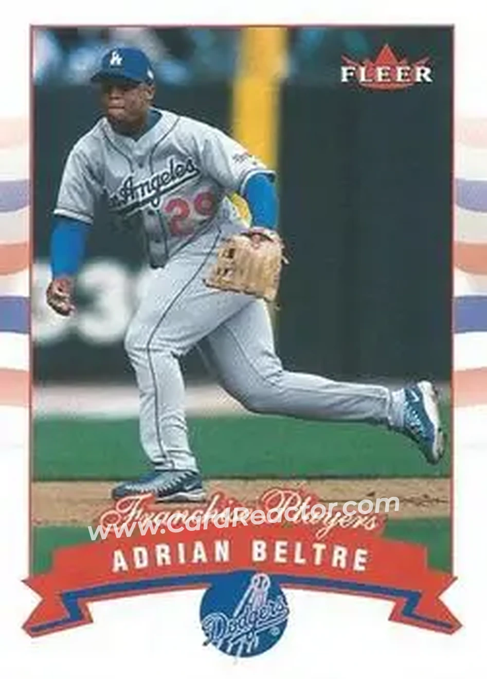 2002 Fleer #15 - Adrian Beltré - Los Angeles Dodgers - Front