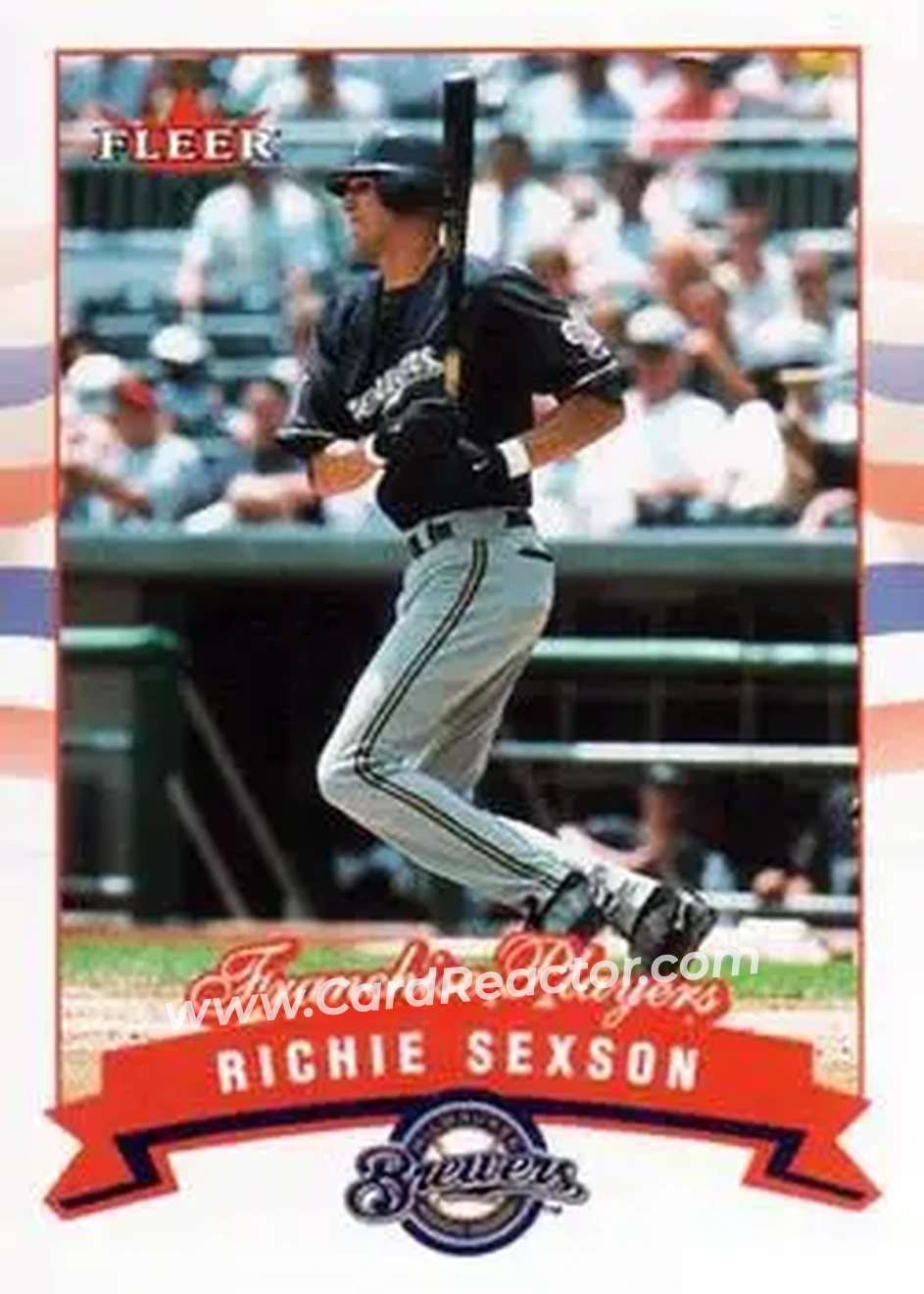 2002 Fleer #16 - Richie Sexson - Milwaukee Brewers - Front