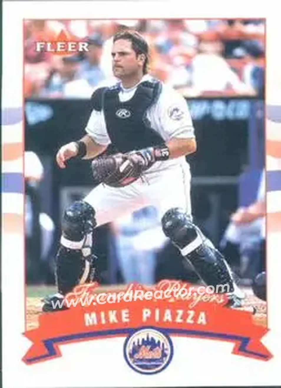 2002 Fleer #19 - Mike Piazza - New York Mets - Front