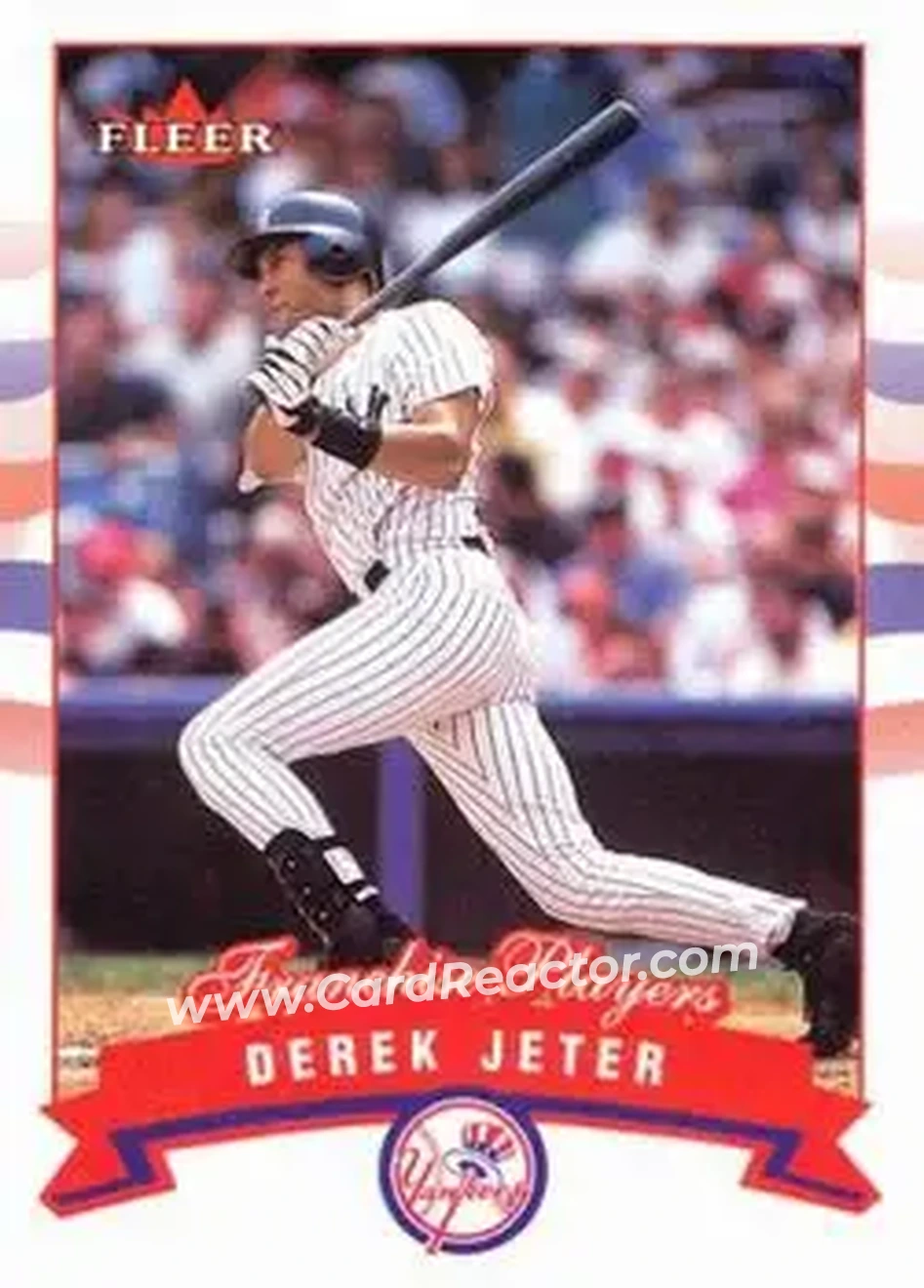 2002 Fleer #20 - Derek Jeter - New York Yankees - Front