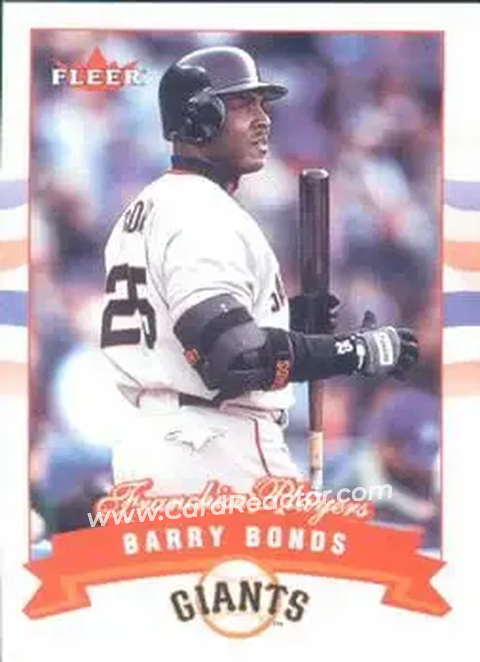 2002 Fleer #25 - Barry Bonds - San Francisco Giants - Front
