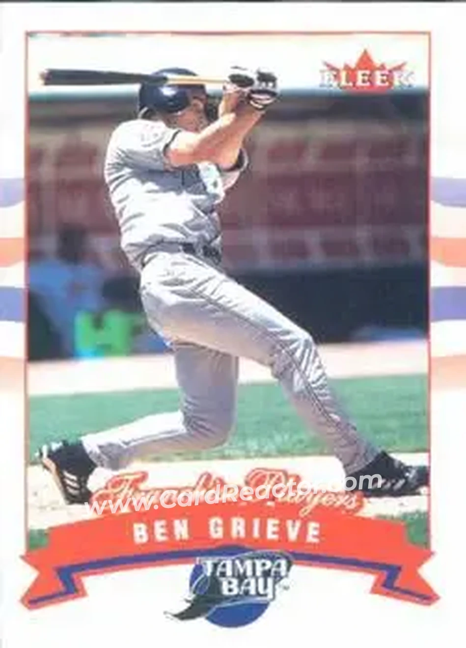 2002 Fleer #28 - Ben Grieve - Tampa Bay Devil Rays - Front