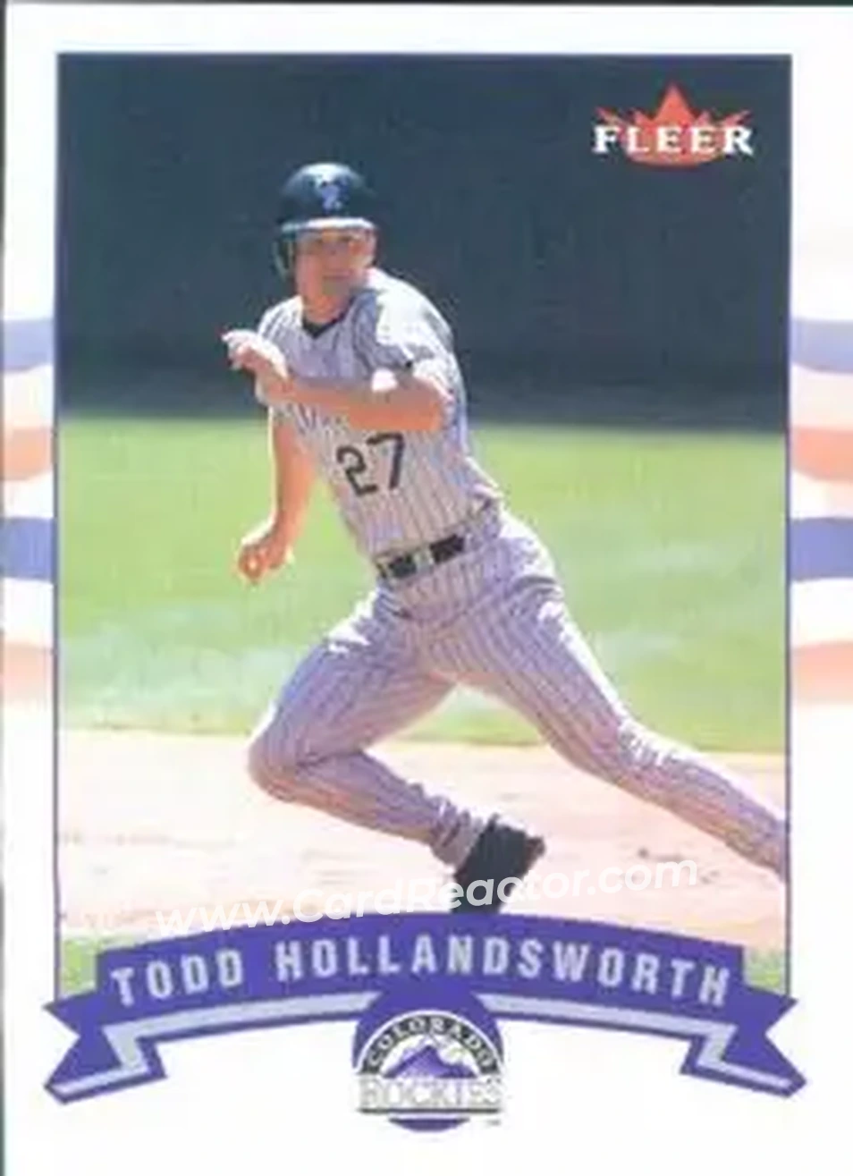 2002 Fleer #32 - Todd Hollandsworth - Colorado Rockies - Front