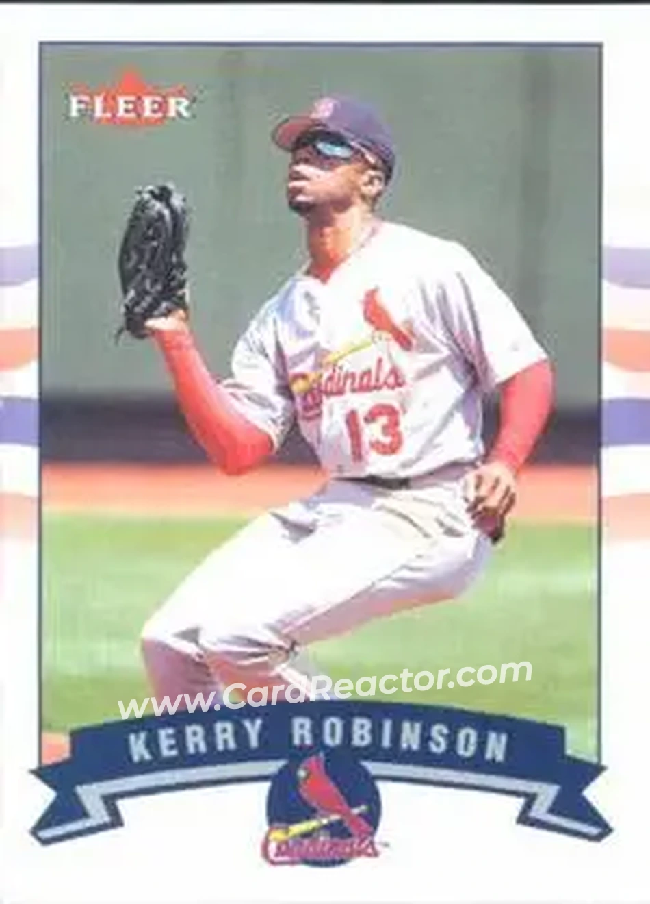 2002 Fleer #34 - Kerry Robinson - St. Louis Cardinals - Front