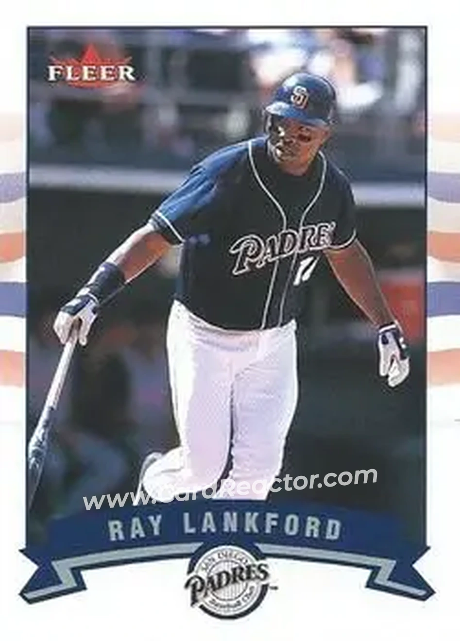 2002 Fleer #37 - Ray Lankford - San Diego Padres - Front
