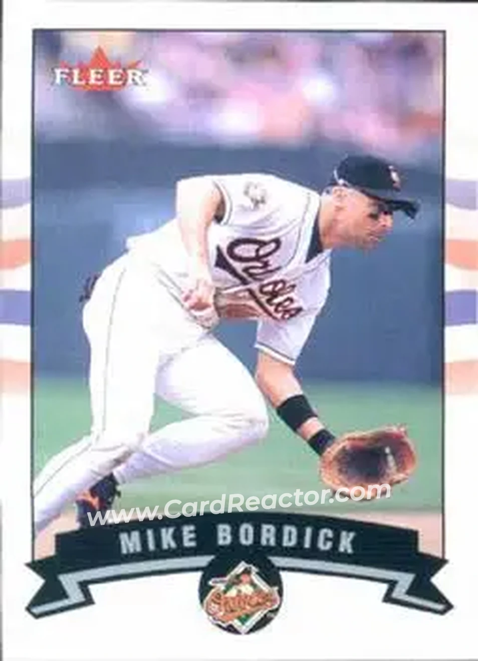 2002 Fleer #38 - Mike Bordick - Baltimore Orioles - Front