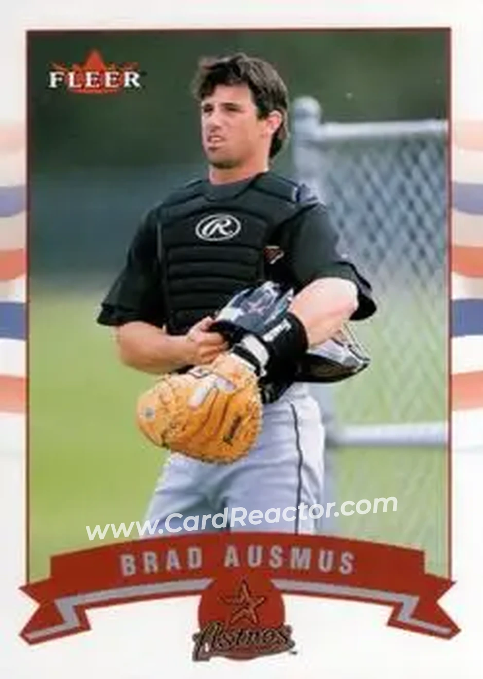 2002 Fleer #43 - Brad Ausmus - Houston Astros - Front 2002 Fleer #43 - Brad Ausmus - Houston Astros - Front