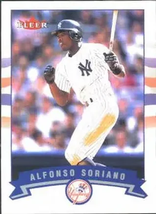 2002 Fleer #44 - Alfonso Soriano - New York Yankees