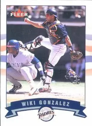 2002 Fleer #52 - Wiki Gonzalez - San Diego Padres