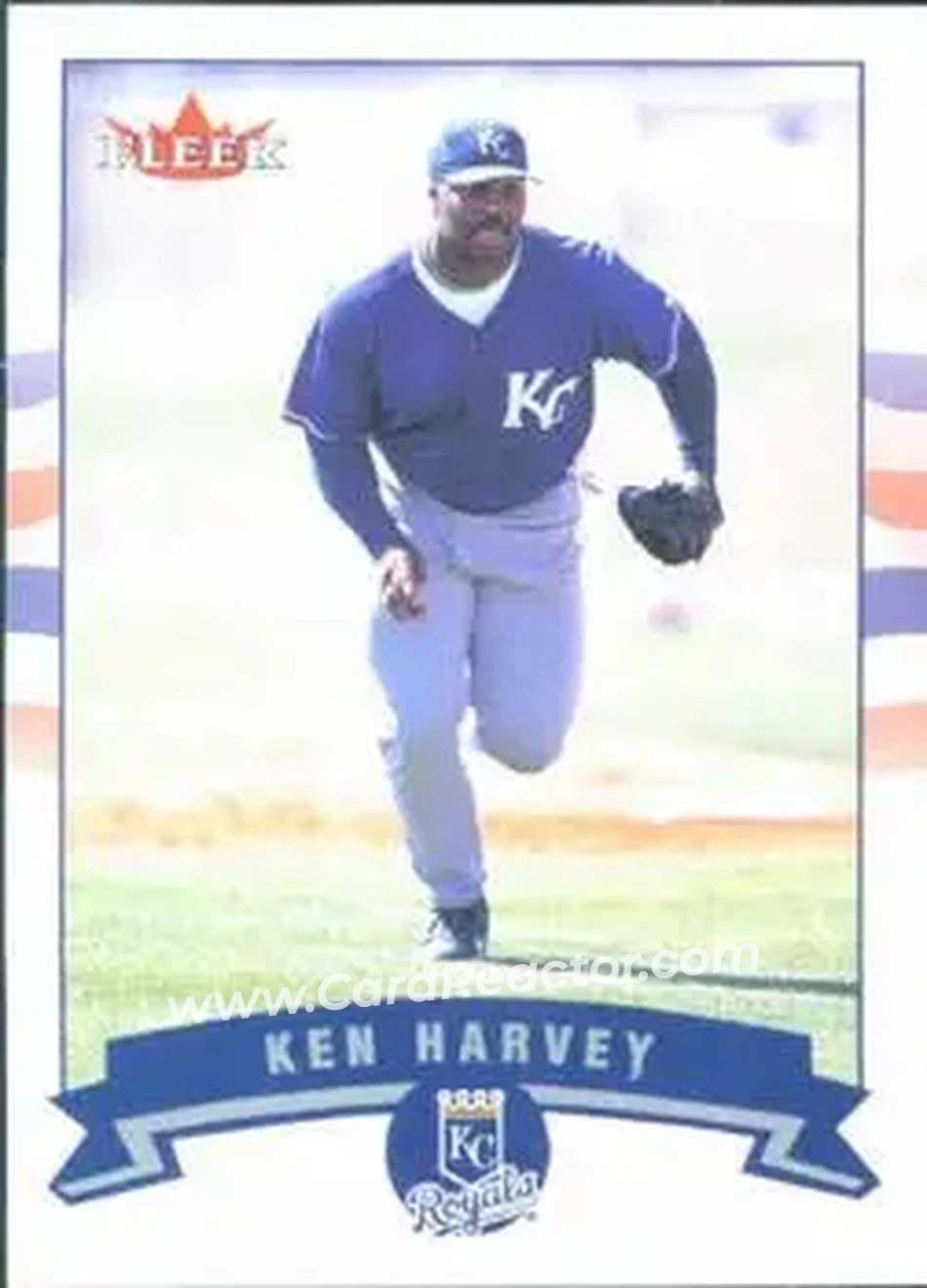 2002 Fleer #55 - Ken Harvey - Kansas City Royals - Front