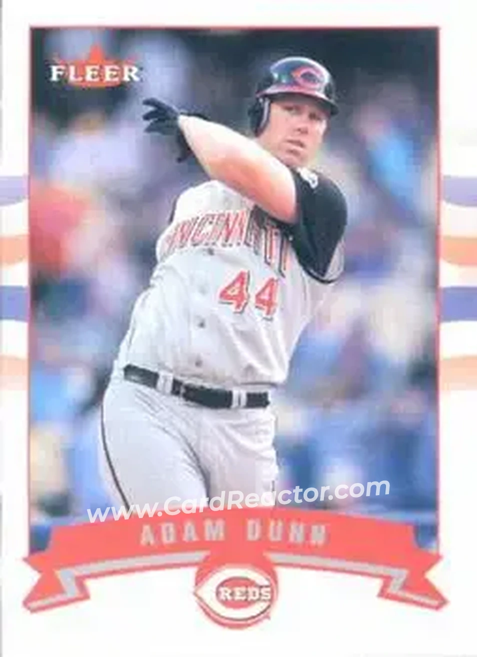 2002 Fleer #59 - Adam Dunn - Cincinnati Reds - Front 2002 Fleer #59 - Adam Dunn - Cincinnati Reds - Front