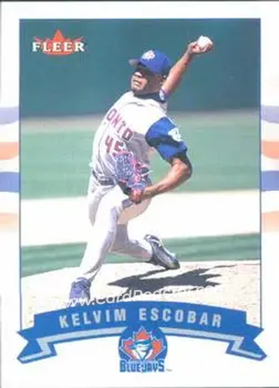 2002 Fleer #63 - Kelvim Escobar - Toronto Blue Jays - Front