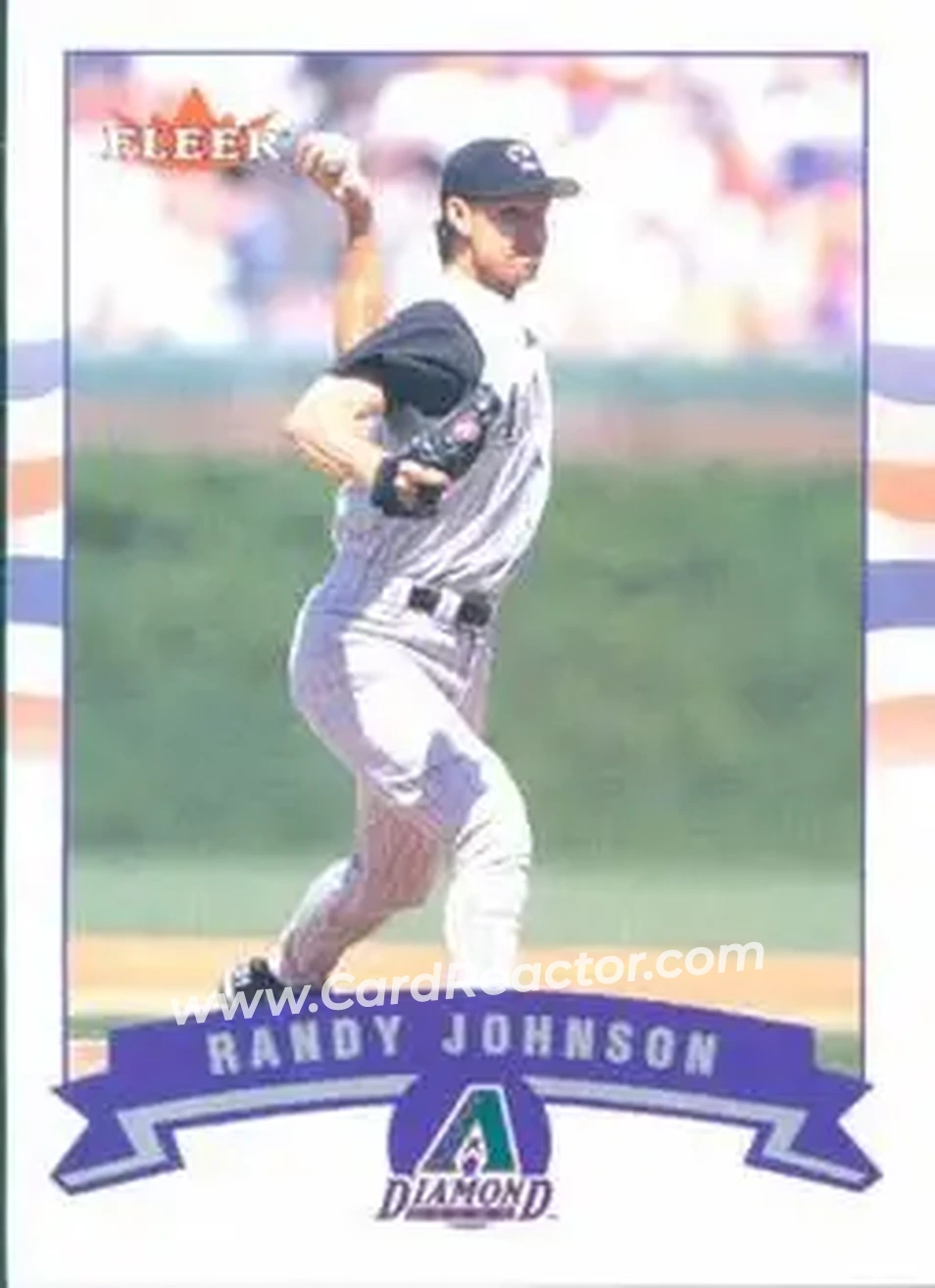2002 Fleer #65 - Randy Johnson - Arizona Diamondbacks - Front