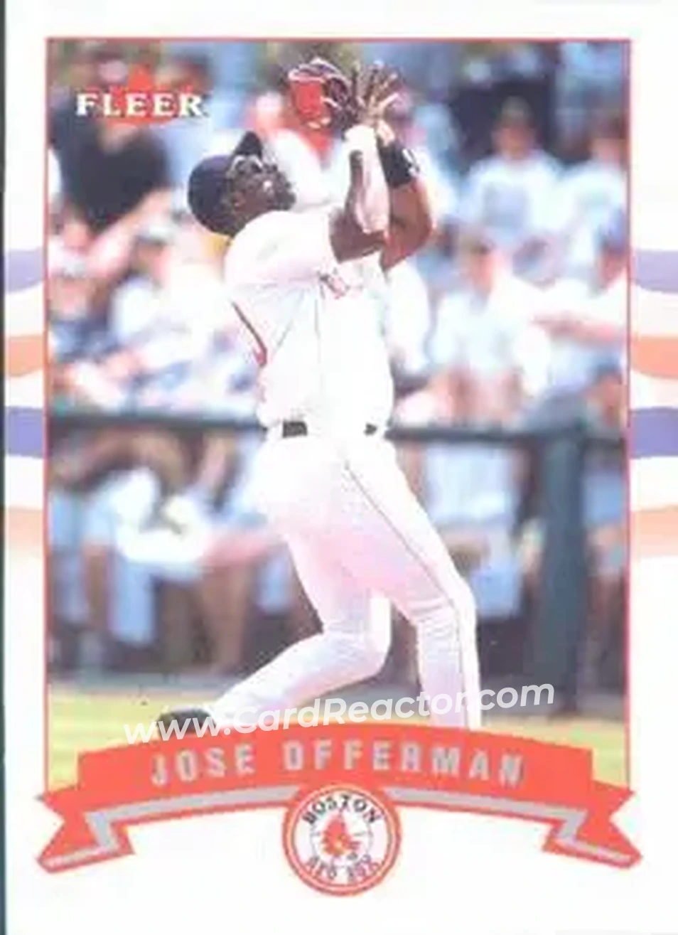 2002 Fleer #66 - Jose Offerman - Boston Red Sox - Front 2002 Fleer #66 - Jose Offerman - Boston Red Sox - Front