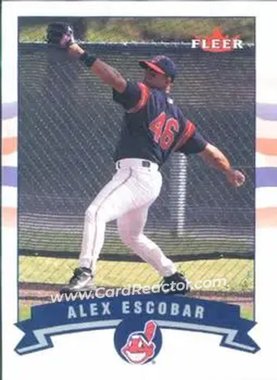 2002 Fleer #69 - Alex Escobar - Cleveland Indians - Front 2002 Fleer #69 - Alex Escobar - Cleveland Indians - Front