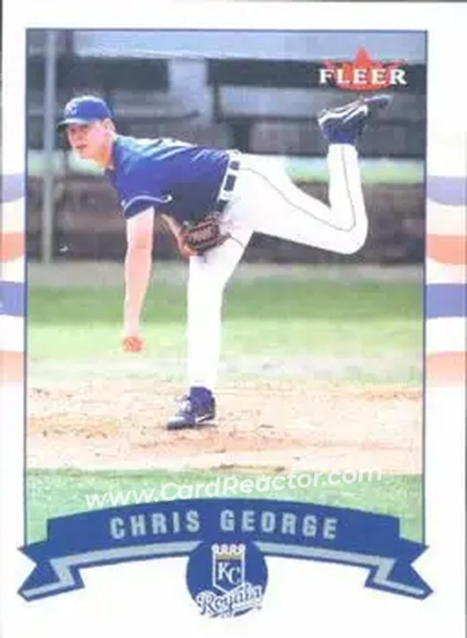 2002 Fleer #70 - Chris George - Kansas City Royals - Front