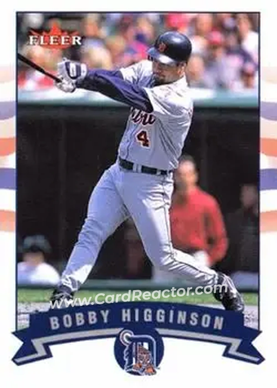 2002 Fleer #71 - Bobby Higginson - Detroit Tigers - Front