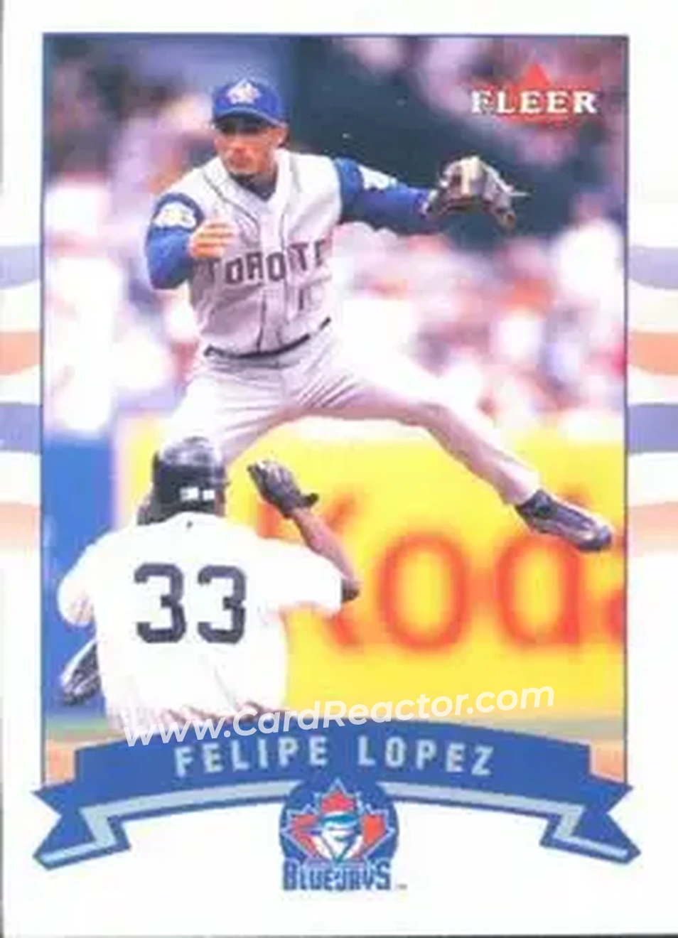 2002 Fleer #75 - Felipe Lopez - Toronto Blue Jays - Front