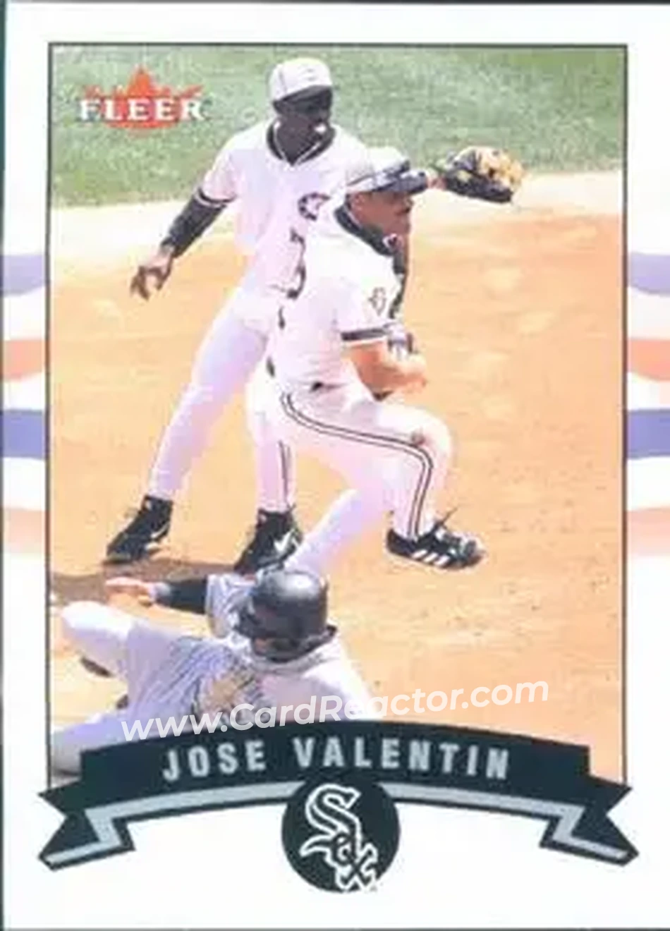 2002 Fleer #80 - Jose Valentin - Chicago White Sox - Front 2002 Fleer #80 - Jose Valentin - Chicago White Sox - Front