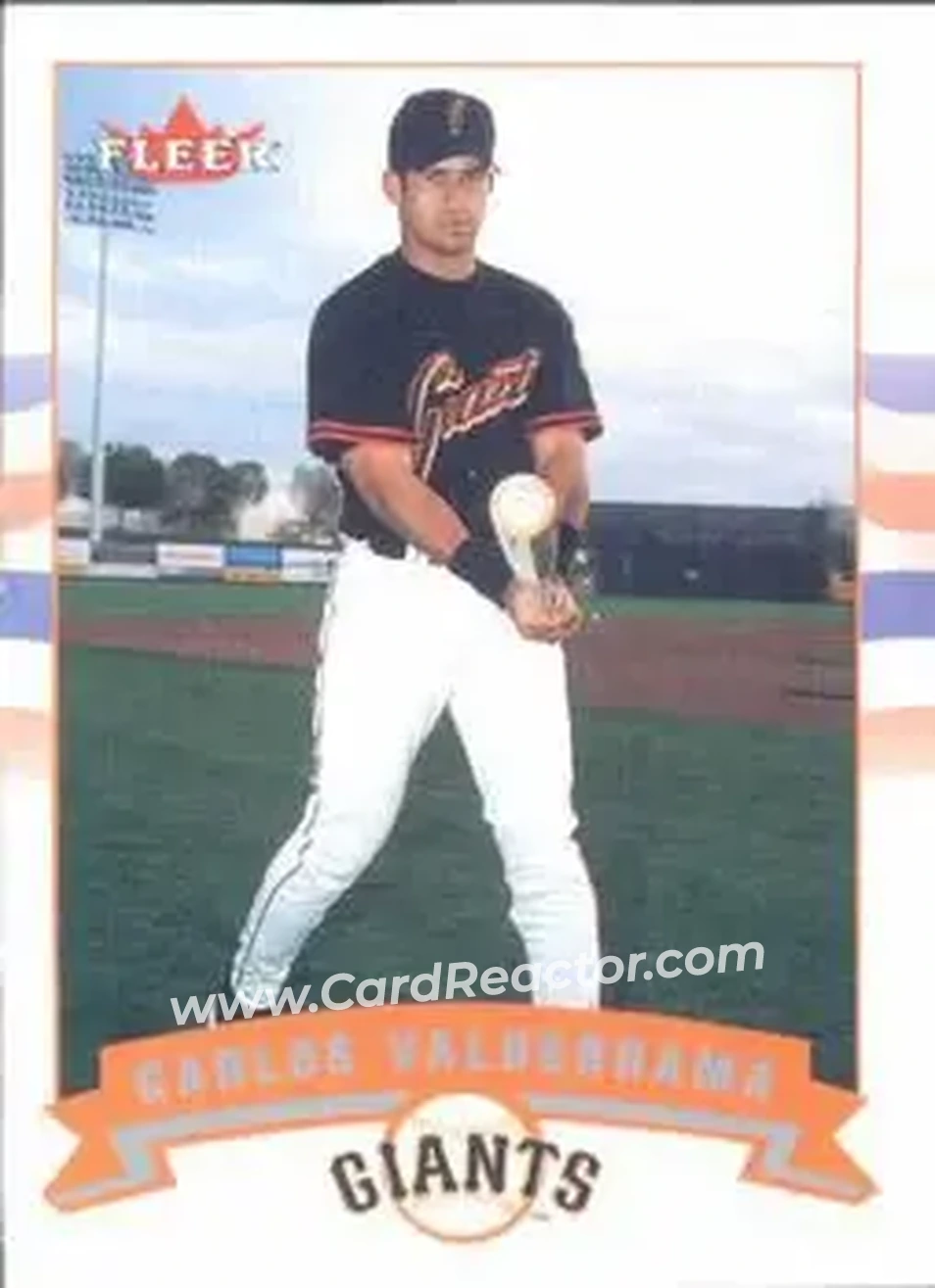 2002 Fleer #90 - Carlos Valderrama - San Francisco Giants - Front
