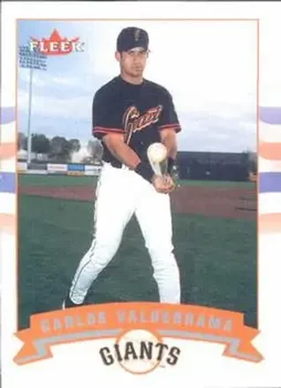 2002 Fleer #90 - Carlos Valderrama - San Francisco Giants