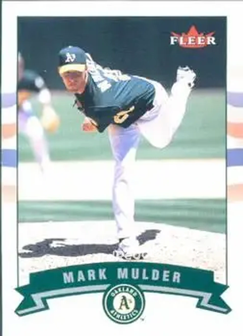 2002 Fleer #91 - Mark Mulder - Oakland Athletics - Front