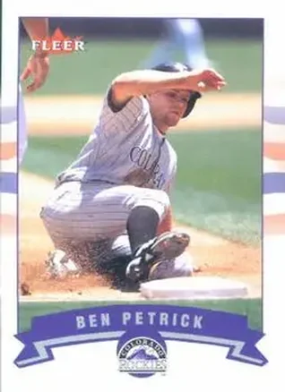 2002 Fleer #95 - Ben Petrick - Colorado Rockies