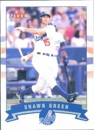 2002 Fleer #98 - Shawn Green - Los Angeles Dodgers