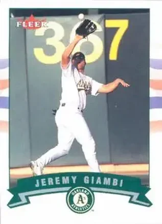 2002 Fleer #105 - Jeremy Giambi - Oakland Athletics
