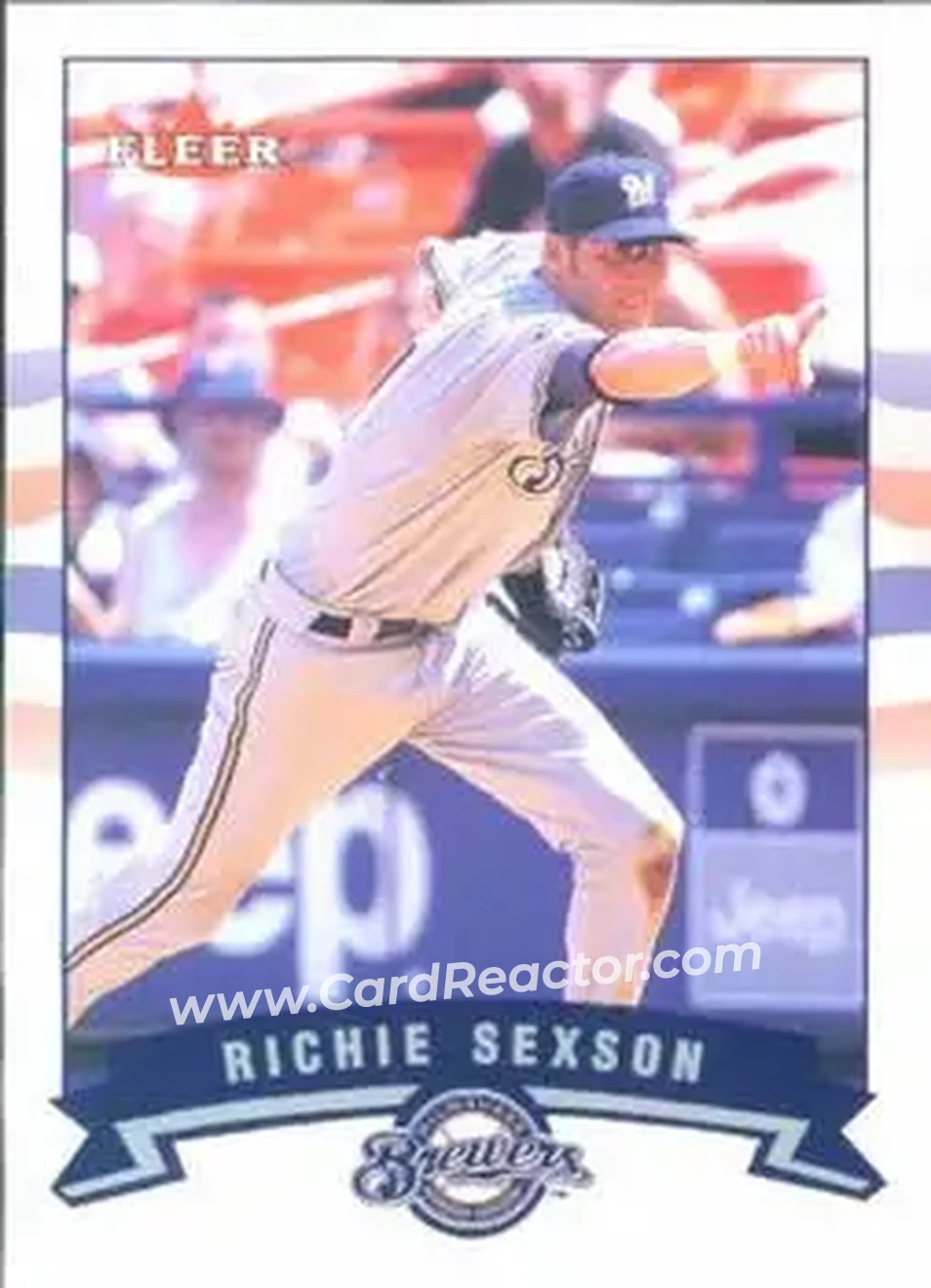 2002 Fleer #107 - Richie Sexson - Milwaukee Brewers - Front