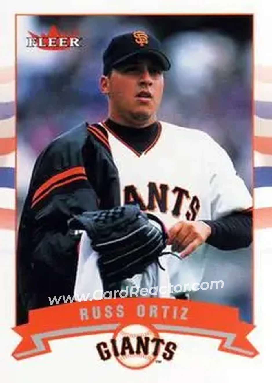 2002 Fleer #108 - Russ Ortiz - San Francisco Giants - Front