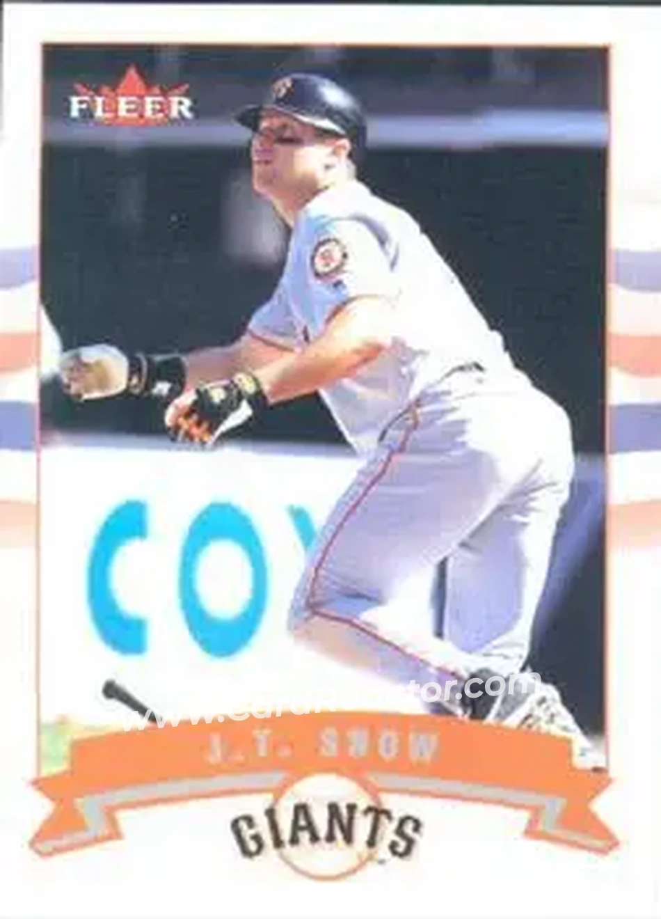 2002 Fleer #113 - J.T. Snow - San Francisco Giants - Front