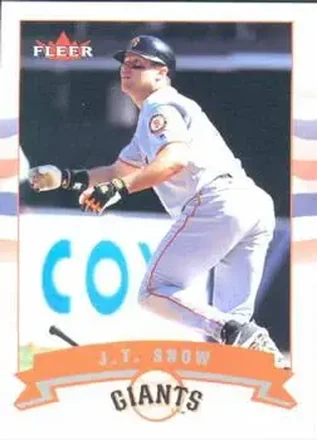 2002 Fleer #113 - J.T. Snow - San Francisco Giants