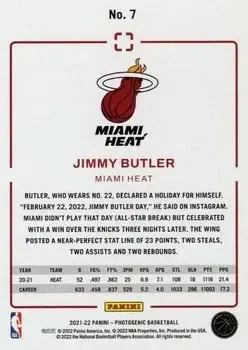 Back of Jimmy Butler