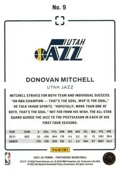 Back of Donovan Mitchell