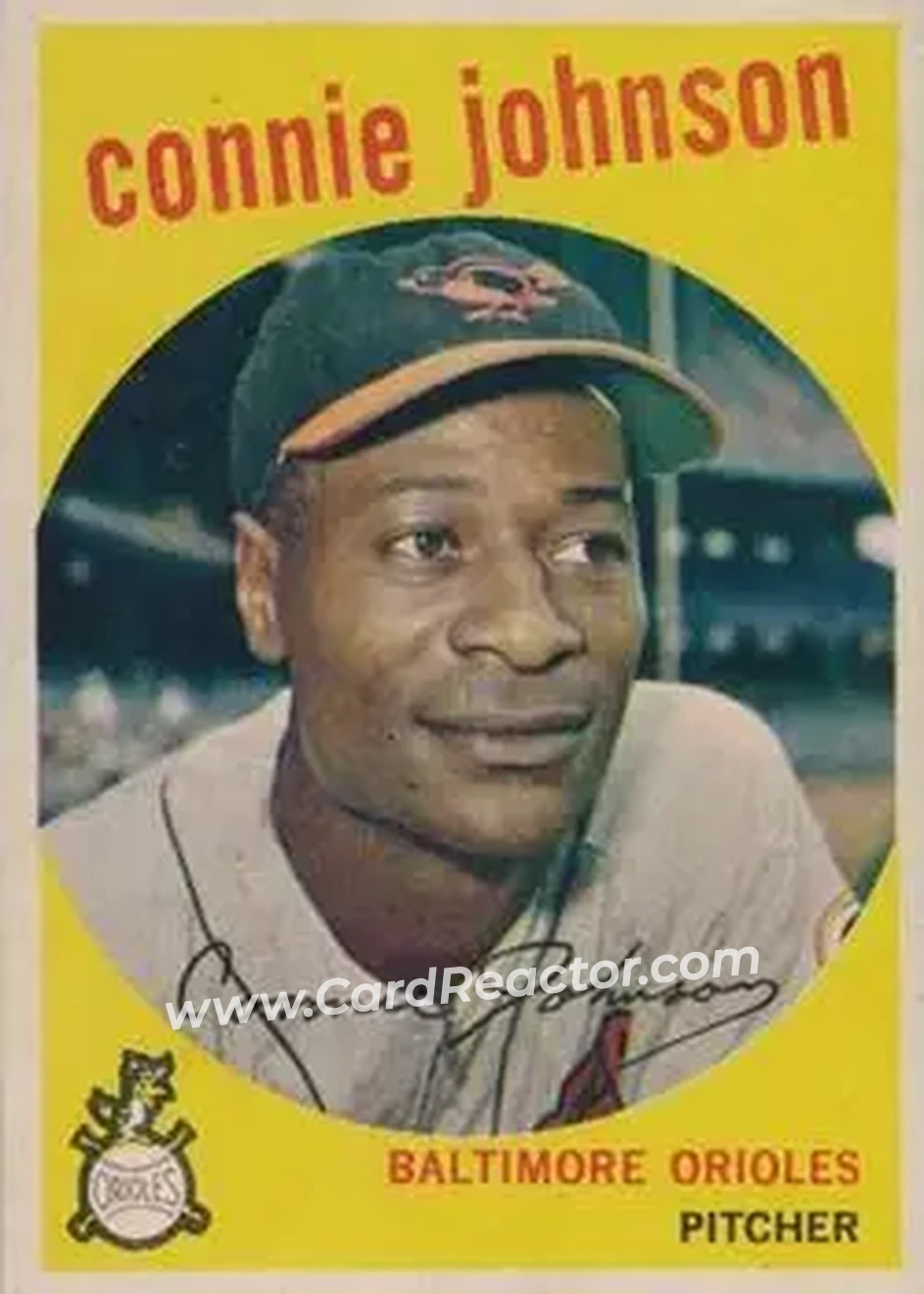 1959 Topps Venezuelan #21 - Connie Johnson - Baltimore Orioles - Front