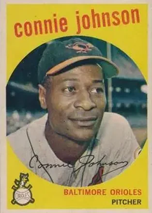 1959 Topps Venezuelan #21 - Connie Johnson - Baltimore Orioles 1959 Topps Venezuelan #21 - Connie Johnson - Baltimore Orioles