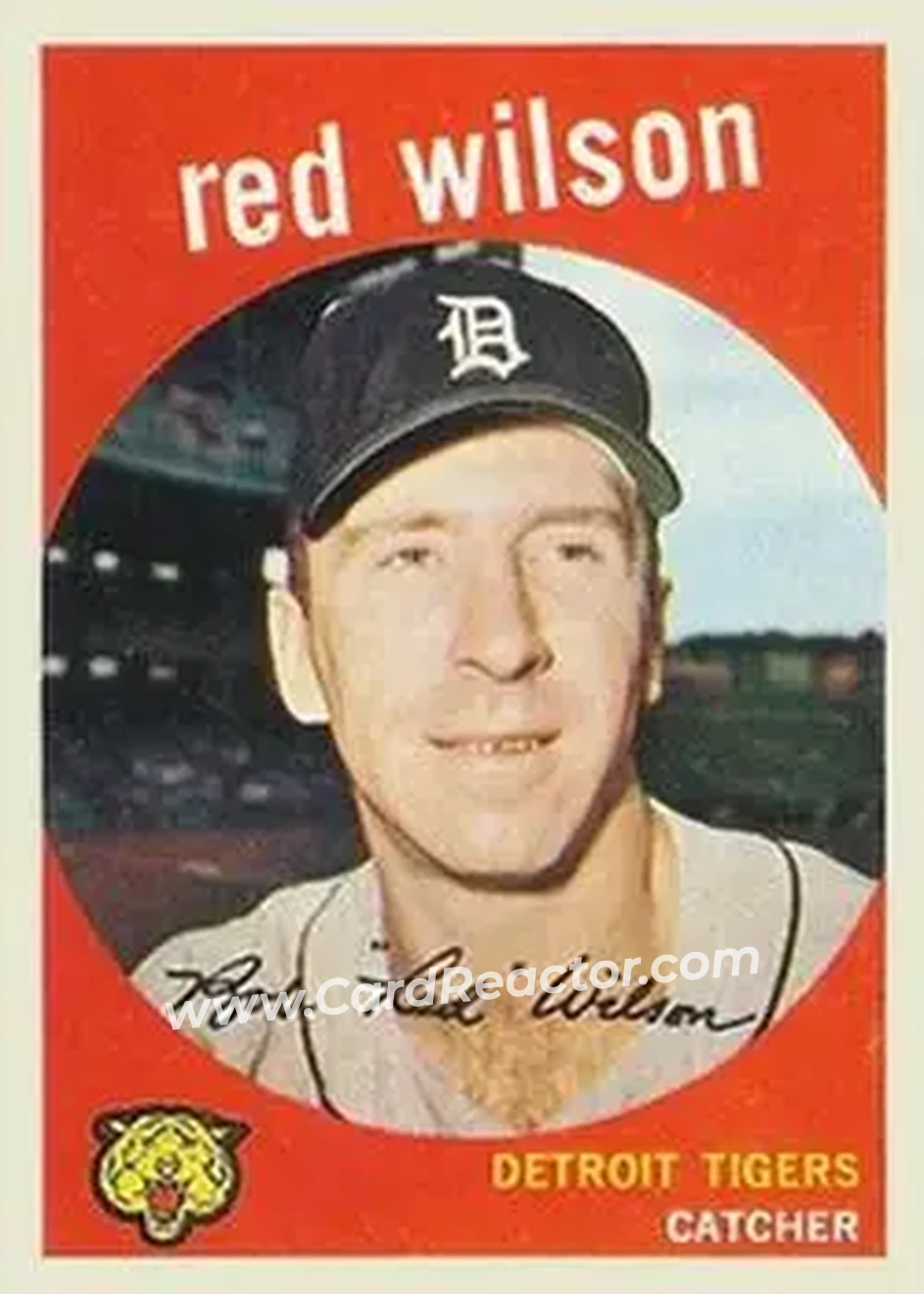 1959 Topps Venezuelan #24 - Bob Wilson - Detroit Tigers - Front